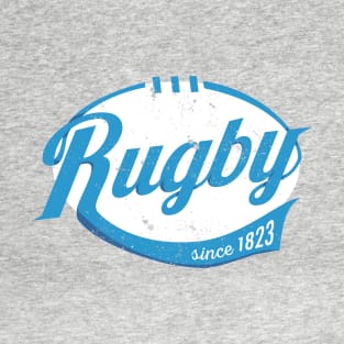 Cool rugby logo type distressed T-Shirt